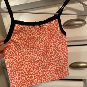 Brandy cheetah print top